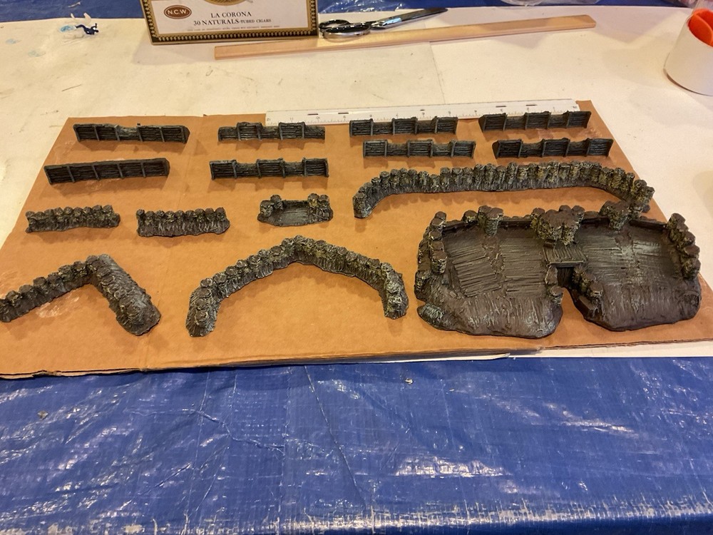 15mm Painted Wargame Defensive Works
