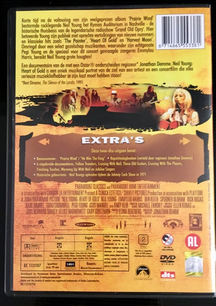 Neil Young Heart of Gold, 2 disc version, Europe