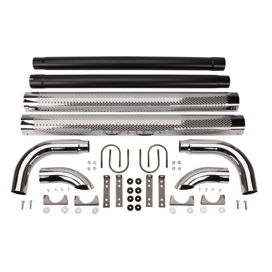 Patriot Exhaust H1050 Side Exhaust, Chrome, 50 Inch