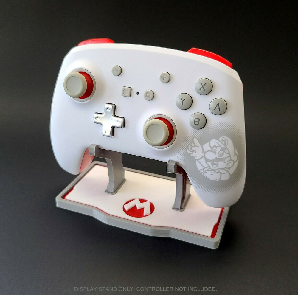 Custom Super Mario Themed stand for Nintendo Switch Pro / PowerA Controllers