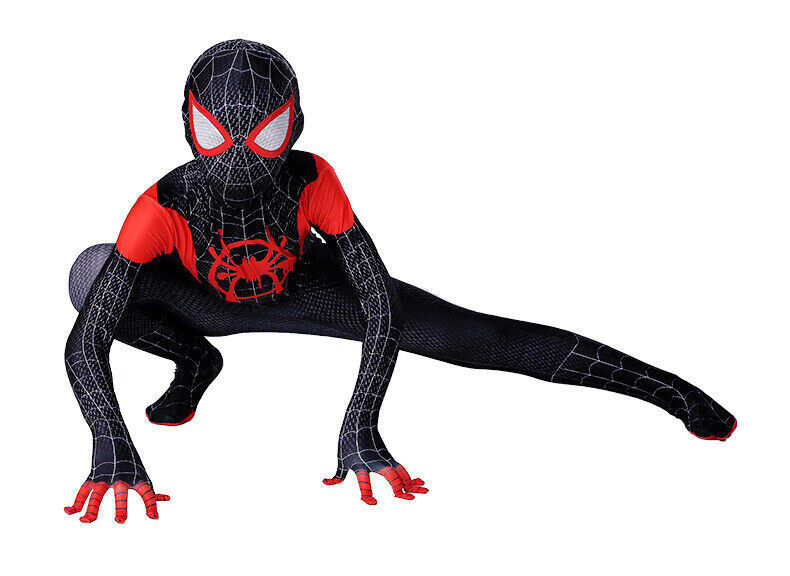 Into the SpiderVerse Miles Morales Spiderman Costume Cosplay Hoodie Shorts