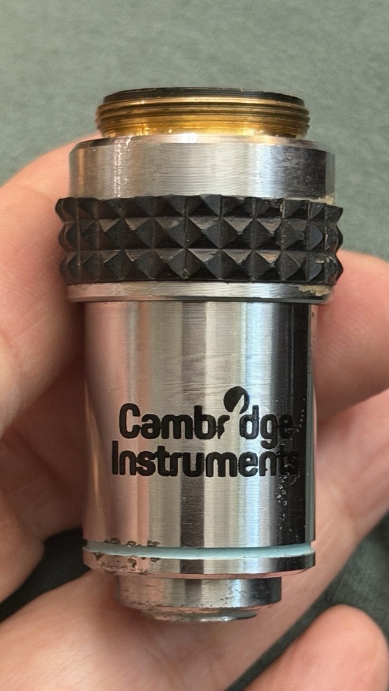 Microscope objective 160/0.17 40/0.65 cambridge instrument lens