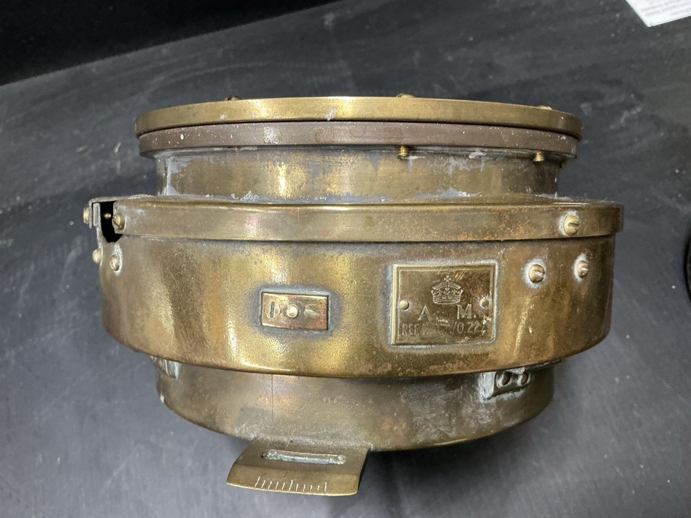 Brass Pattern.01151A Compass For A Vintage Airplane Working Condition