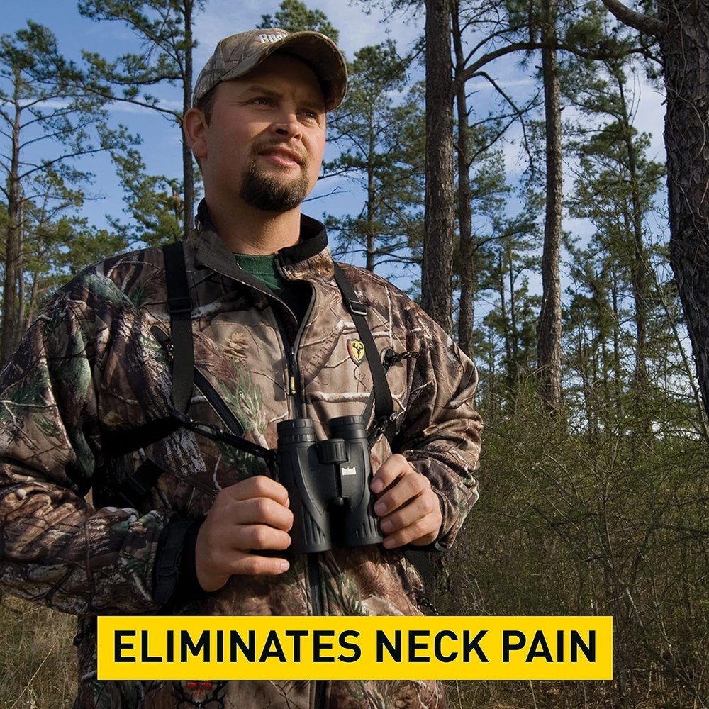 Bone Collector Deluxe Binocular Harness Lightweight Black with Supportive Straps