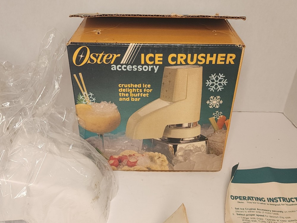 Oster Ice Crusher Accesory Model 435-11 NEW Open Box