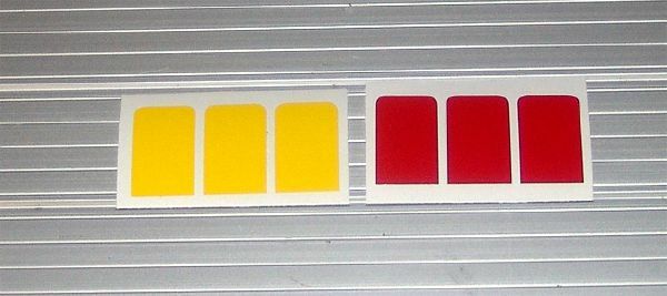 Williams Diner Pinball Machine Drop Target Decal Set