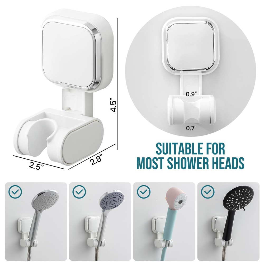 TAILI Shower Head Holder Suction, Handheld Bracket, Height Angle...