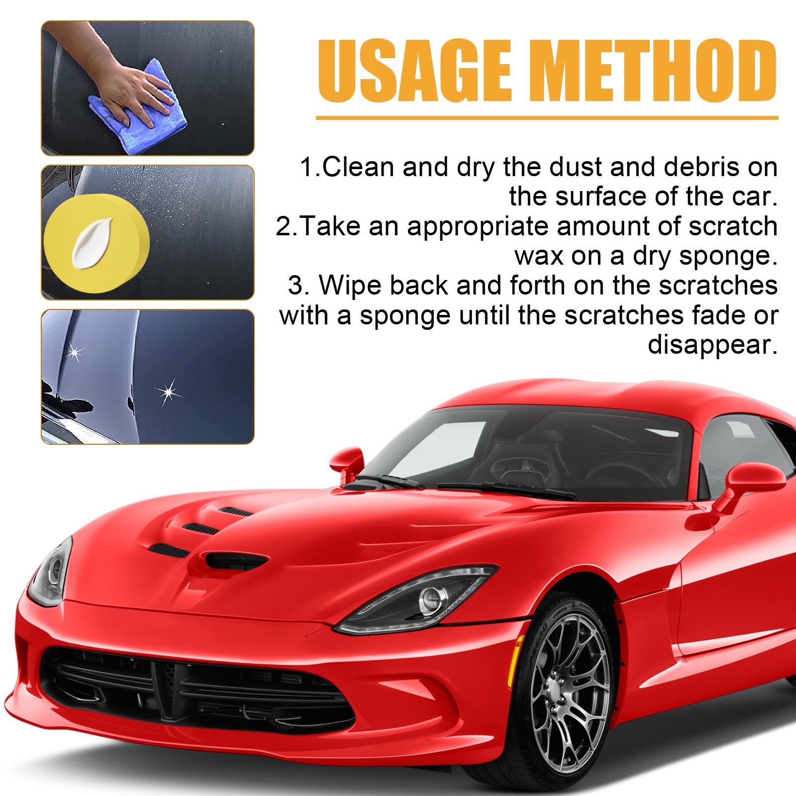 Car Scratch Remover for Deep Scratches Paint Restorer Auto Repair Wax