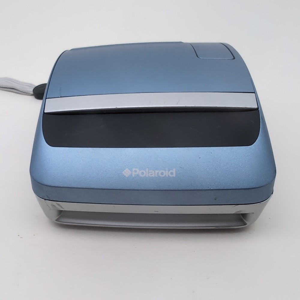 Polaroid One600 Silver Instant Film Flash Camera One 600 Great Shape Untested