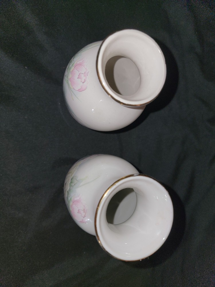 2 Interpur Ceramic Bud Vase 7 inch tall