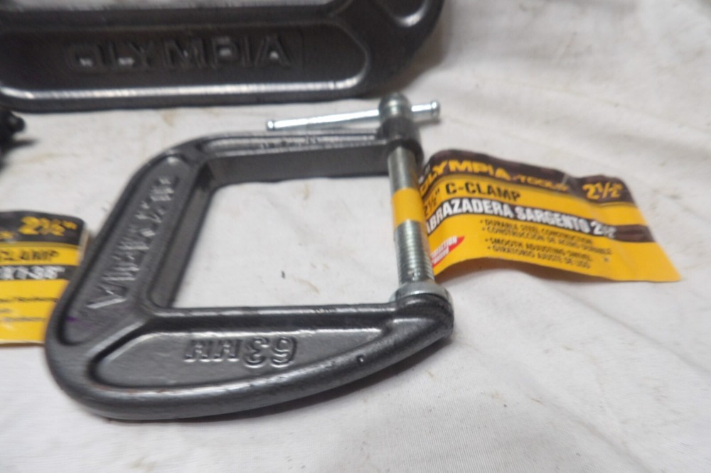 Olympia 2-1/2", 2-1/2" Extra Deep & 5" C-Clamps