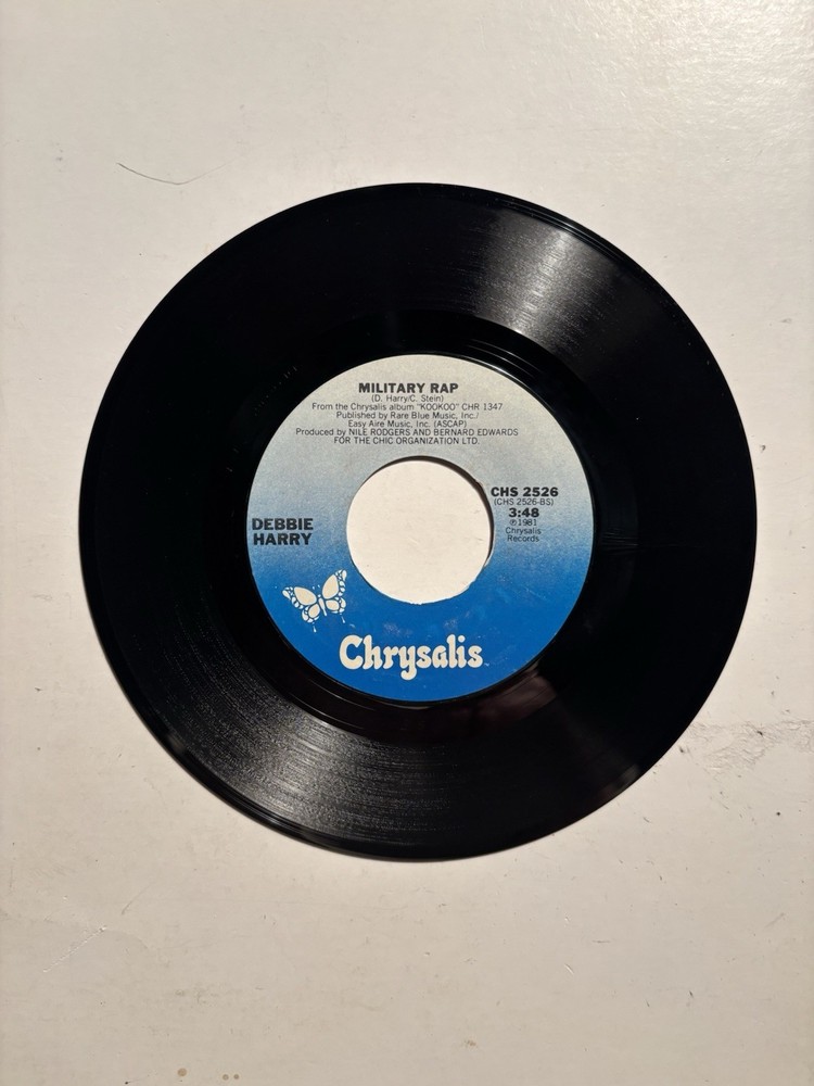 Debbie Harry “Backfired” Chrysalis 7” 45 Strong VG+