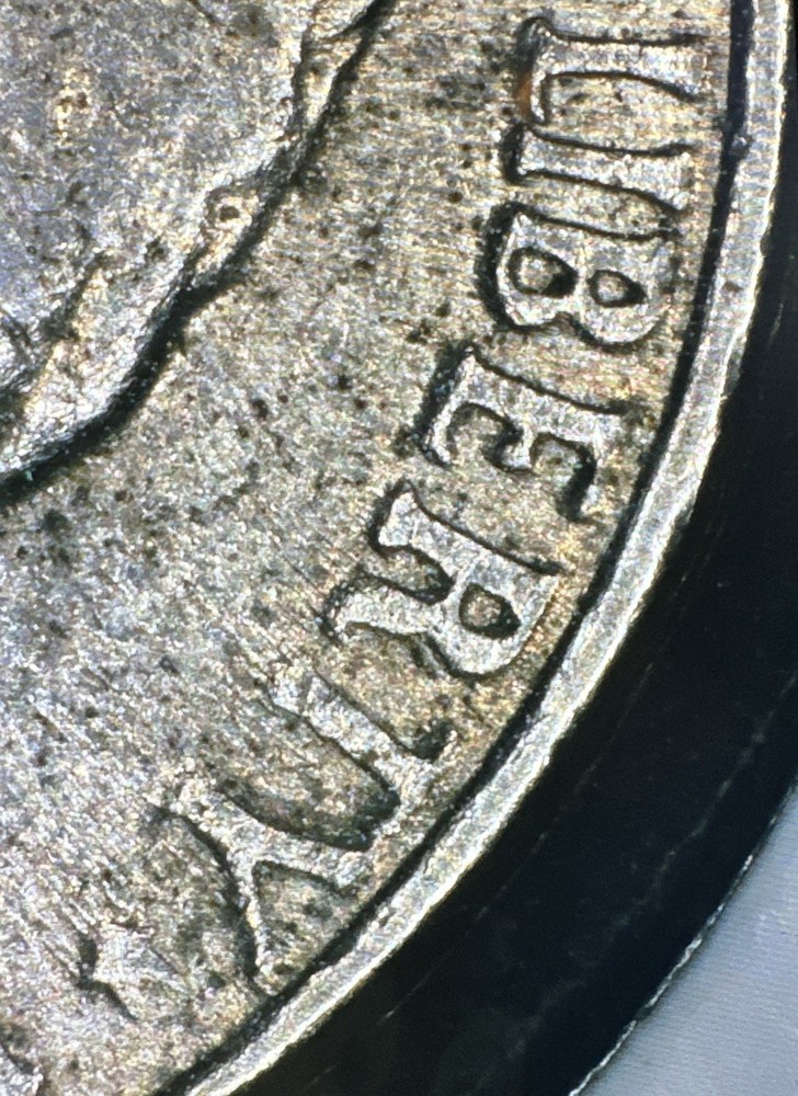 1991 P Jefferson Nickel Grease Error