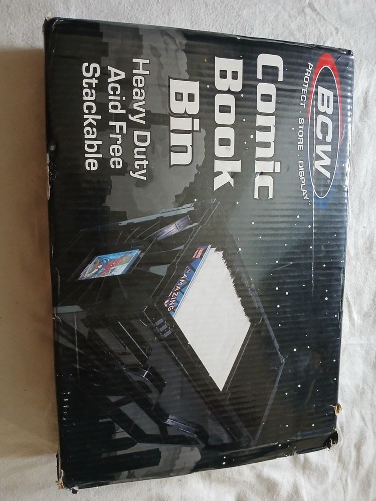 BCW Comic Storage Box Plastic Black With Seperators