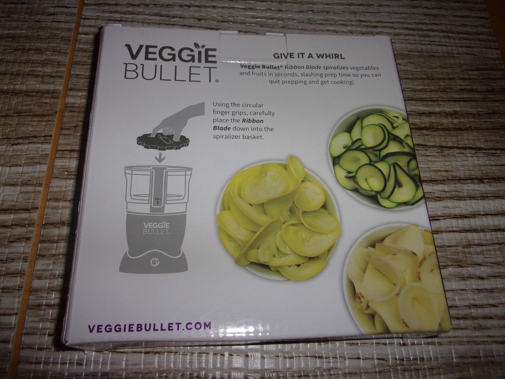 Veggie Bullet Ribbon Blade - Spiralize in Seconds