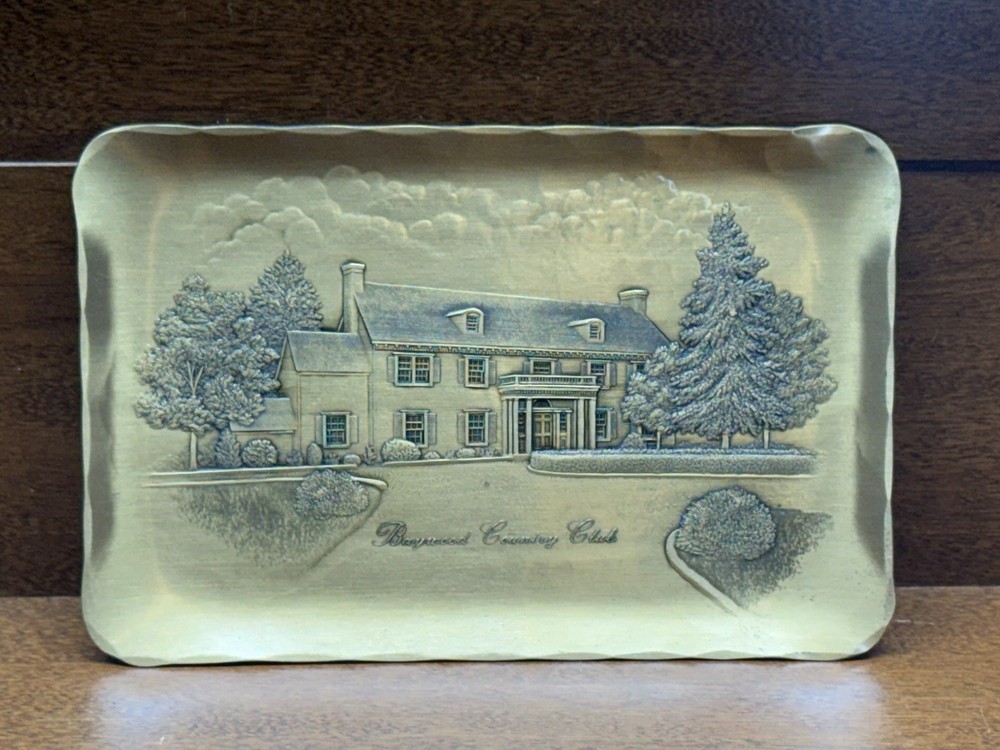 Wendell August Forge Solid Bronze Rectangular Tray Baywood Country Club