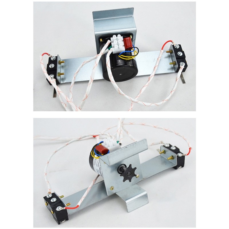 220V Egg Turner Motor Incubator Replacement Engine Reversible Geared Accessories