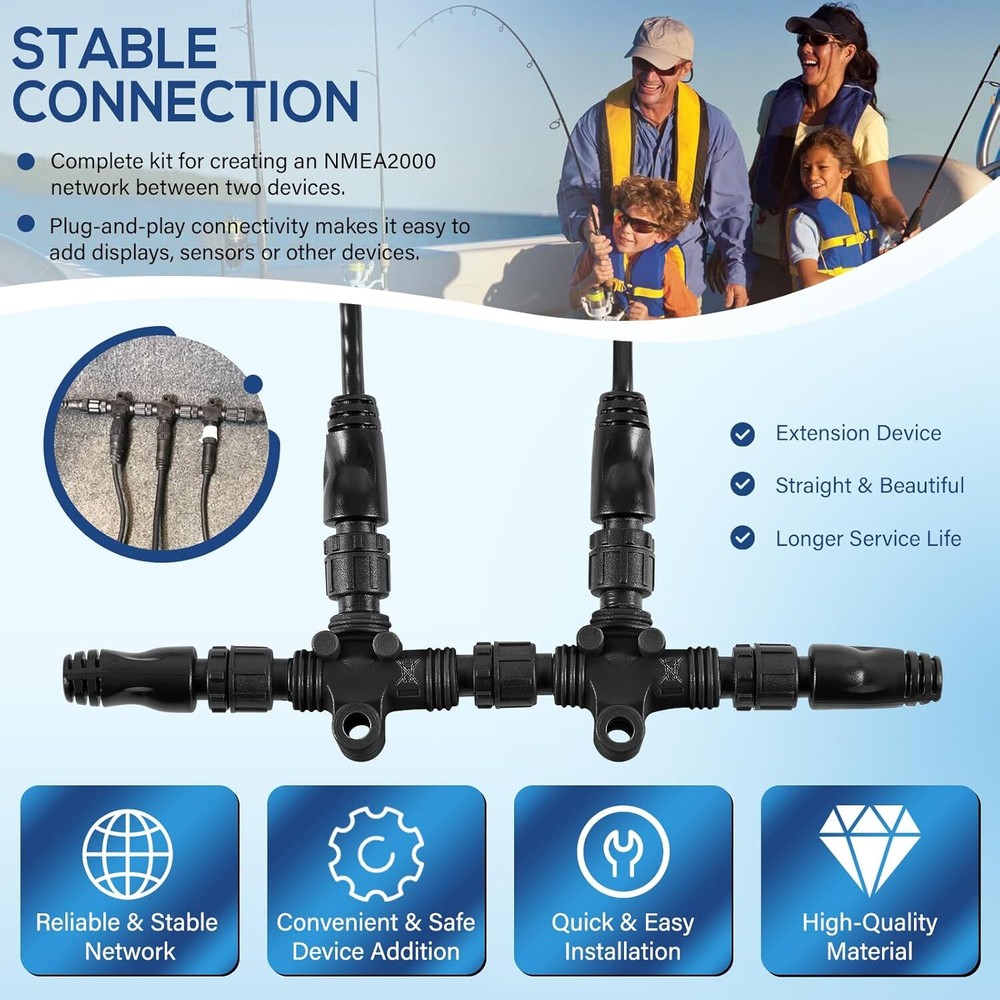 for Lowrance 124-69 NMEA Network Starter Kit NMEA 2000 Node Terminators