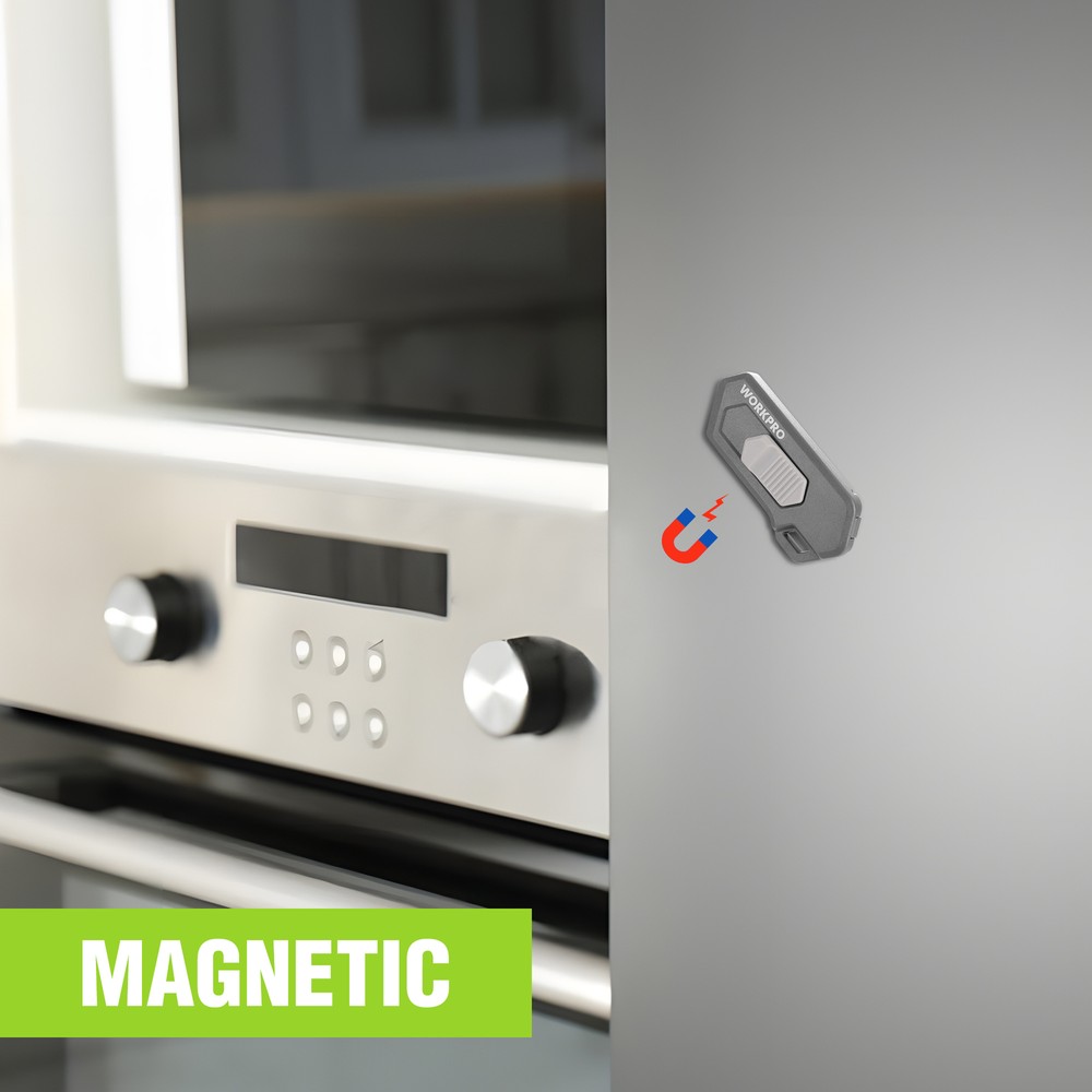 WORKPRO 2PIECE GRAY Safe Ceramic Box Cutter Small with Extra Blades Quick Change