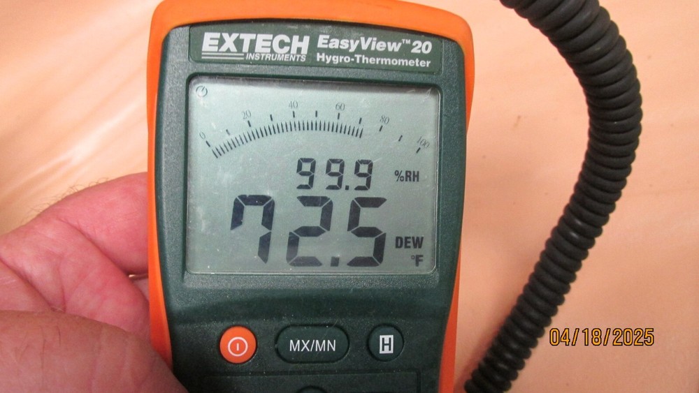 Extech easyview 20 hygro thermometer dew point temperature rh