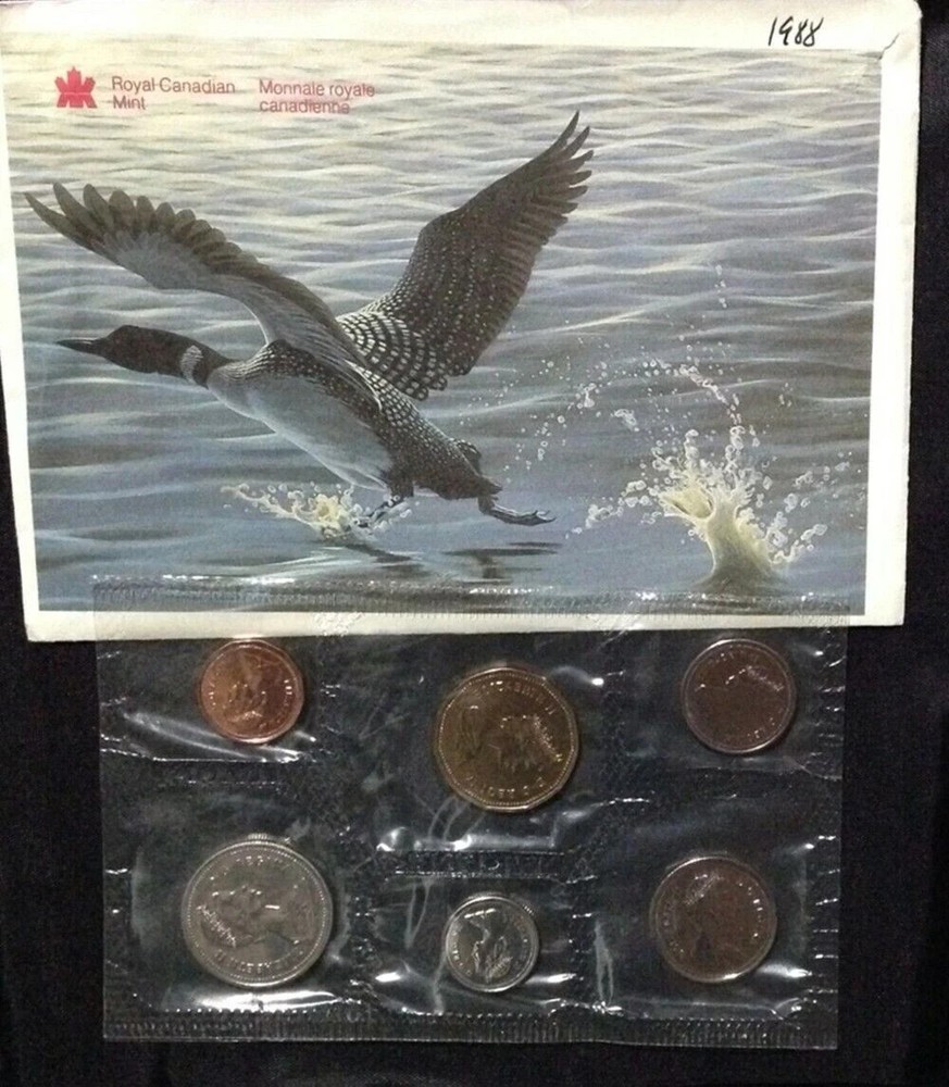 1988 Canada Prooflike Mint Set, Mint Sealed, COA