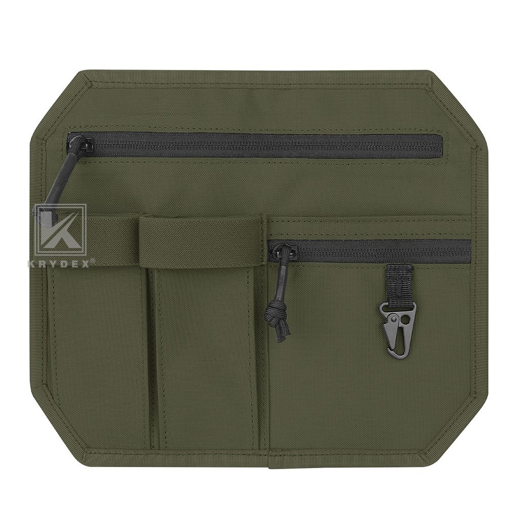 KRYDEX Tactical Organizer Panel Hook Backed Admin EDC Holder Lightweight Green