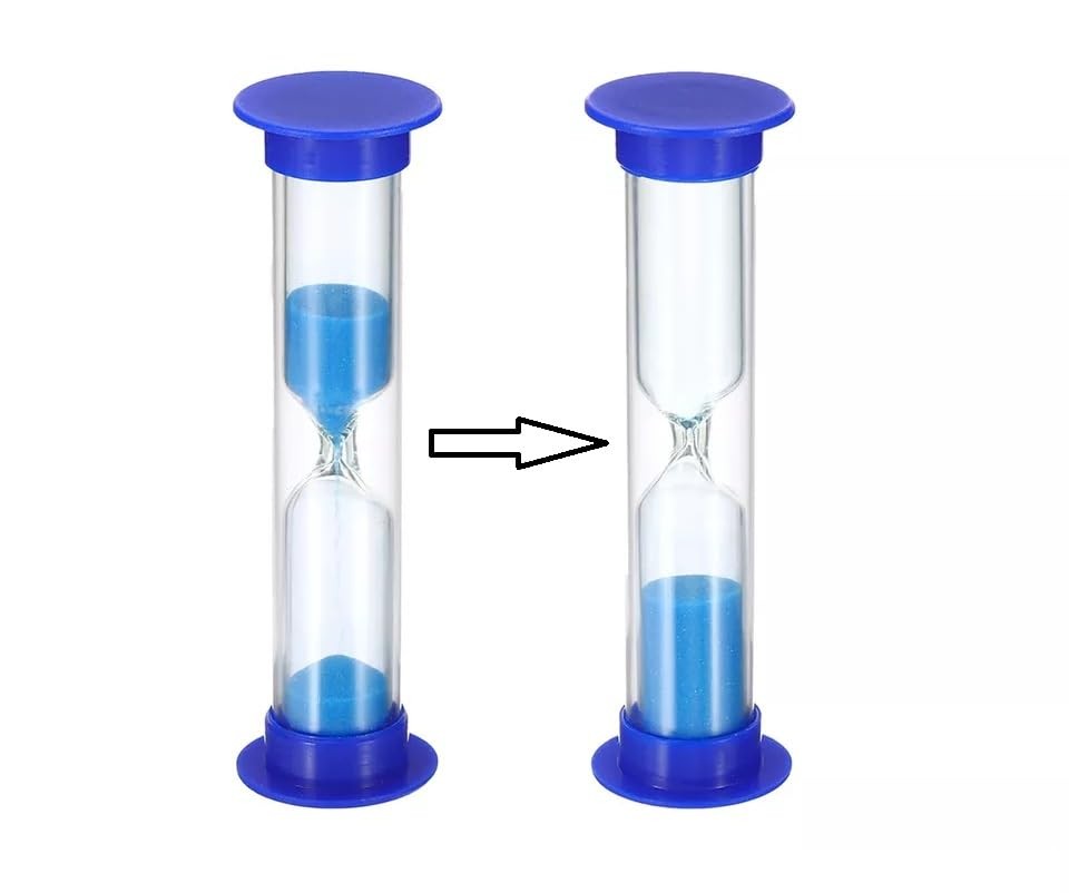 24 Pack 2 Minute Sand Timer for Kids, Hourglass Sand Clock Timer for Classroo...