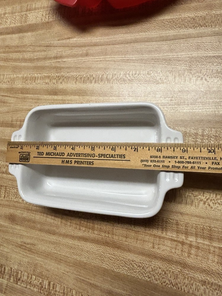 Le Creuset Stoneware Small Rectangular Baker, White