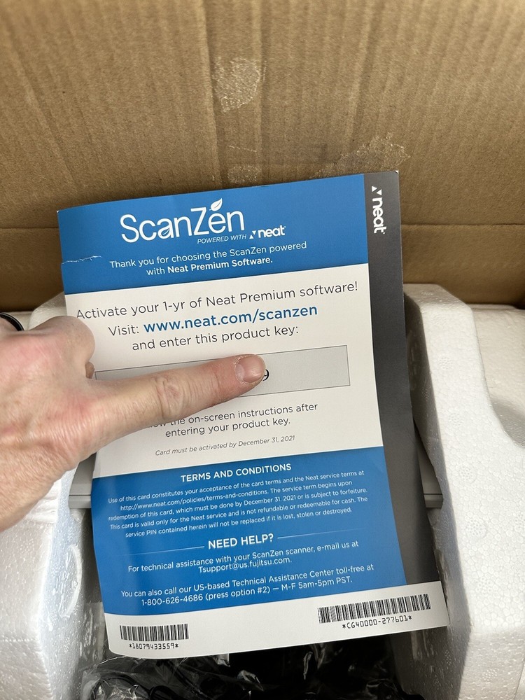 Fujitsu - ScanZen Eko CG01000 Document Duplex Scanner - White