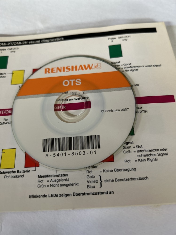 renishaw omp40-2 Quick Start Guide. A-4071-8500 With Disks