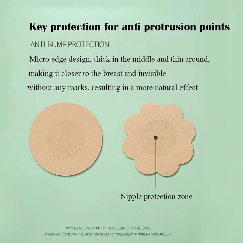 60 pieces Disposable breast patch Nipple Covers Self Adhesive Invisible...