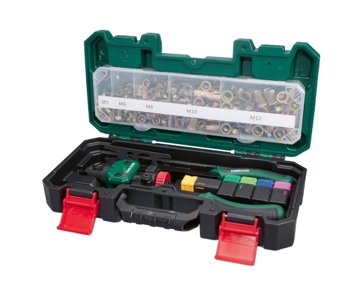 Parkside Rivet Nut Tool with Accessories