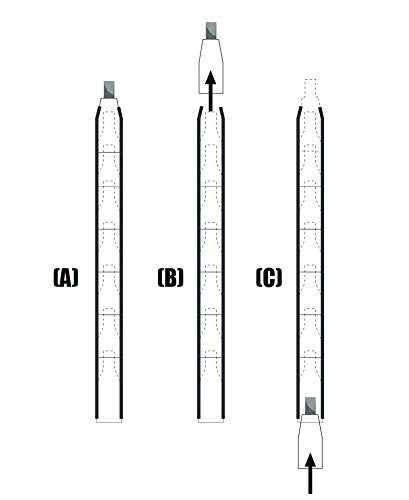 Mechanical Carpenter Pencil Refillable Flat Two Pack 8 Graphite Tips Sharp Clip