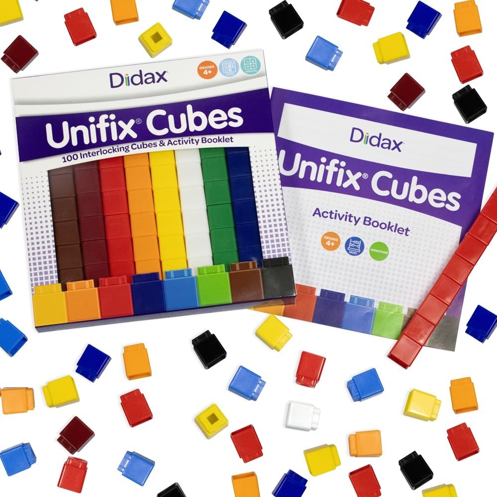 Educational Resources Unifix Cubes Set 100 Pack