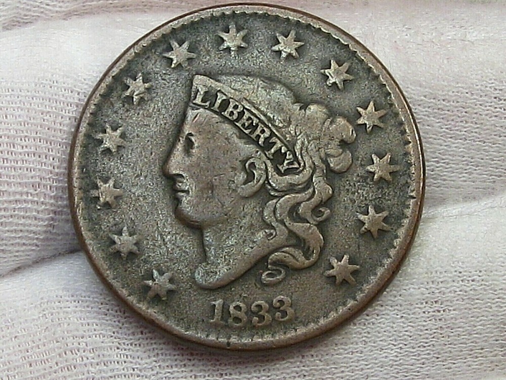 Better Grade 1833 Large Cent.  #27