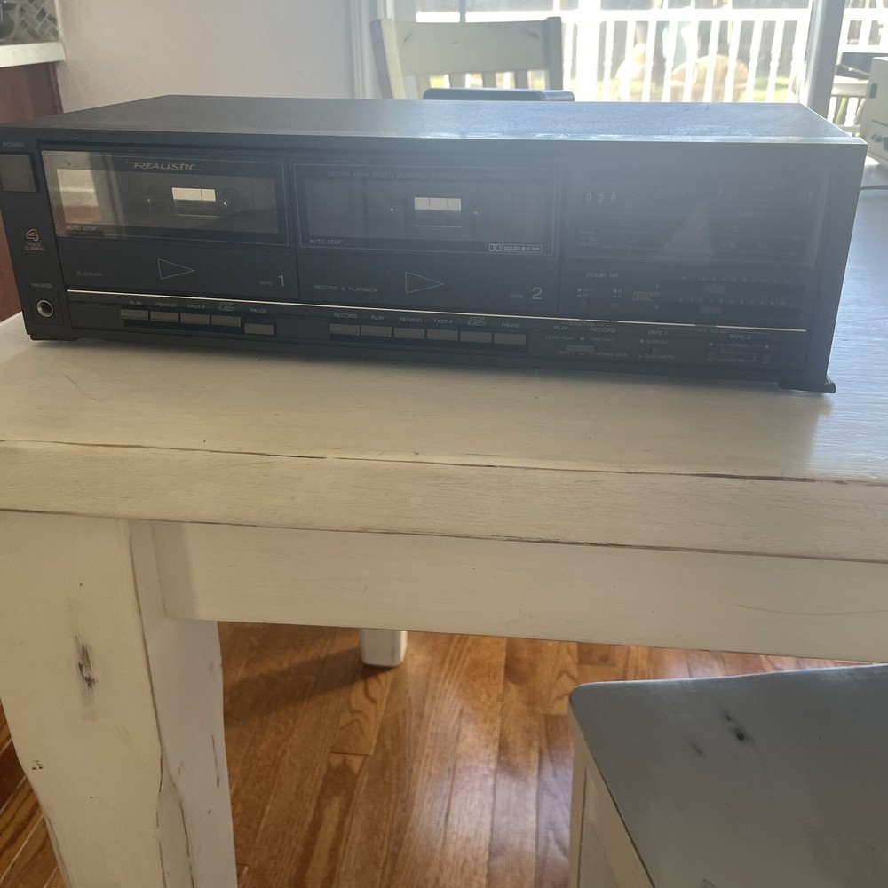 Realistic Dual Tape Deck Cassette Deck Stereo No. 14-650