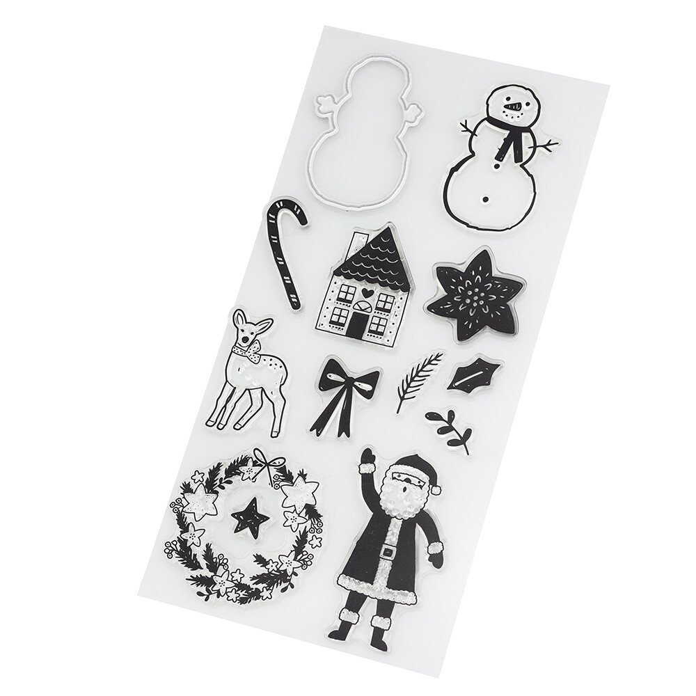 DCWV Stamp & Die Set Holly Jolly