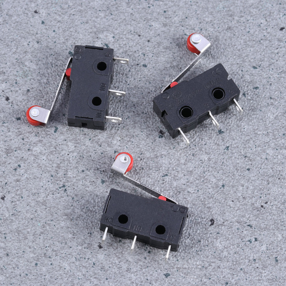 10PCS Mini Micro Limit Switch Roller Lever Arm SPDT Snap Action Switch