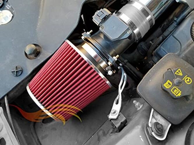 RED 89 mm Inlet Cold Air INTAKE Cone Replacement Performance Washable 3.5"