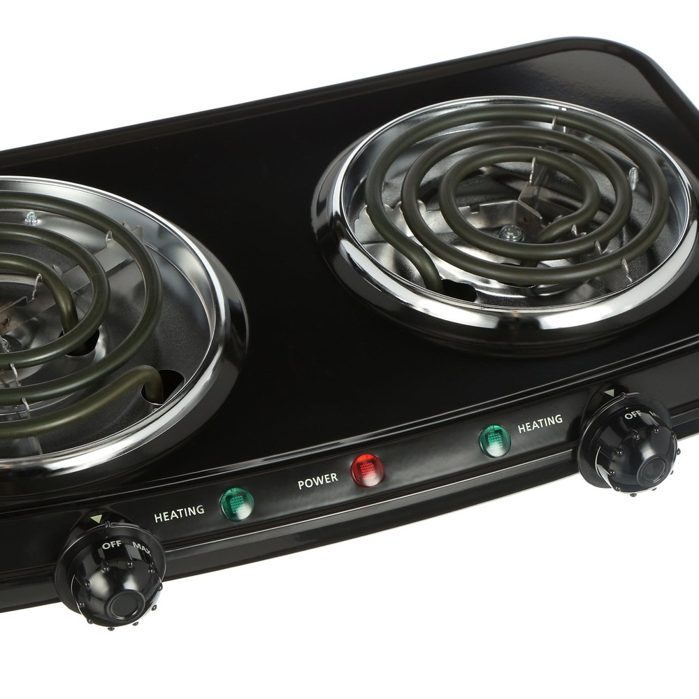 Double Burner Portable Easy To Cook Adjustable Temperature Control Kitchen Cook