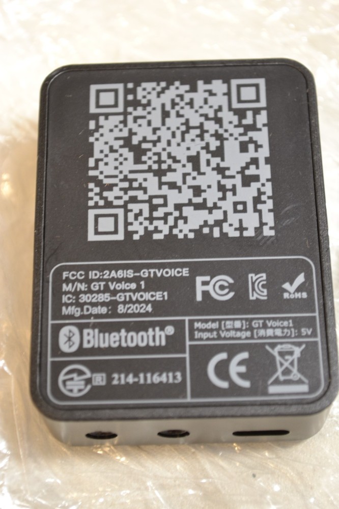 GTRACING M/N: GT Voice 1 Bluetooth Adapter