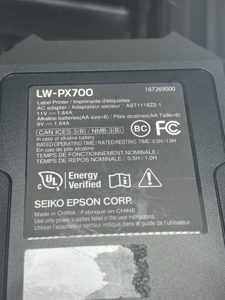 Epson LW-PX700 Industrial Label Maker Printer Portable Handheld Pro Kit