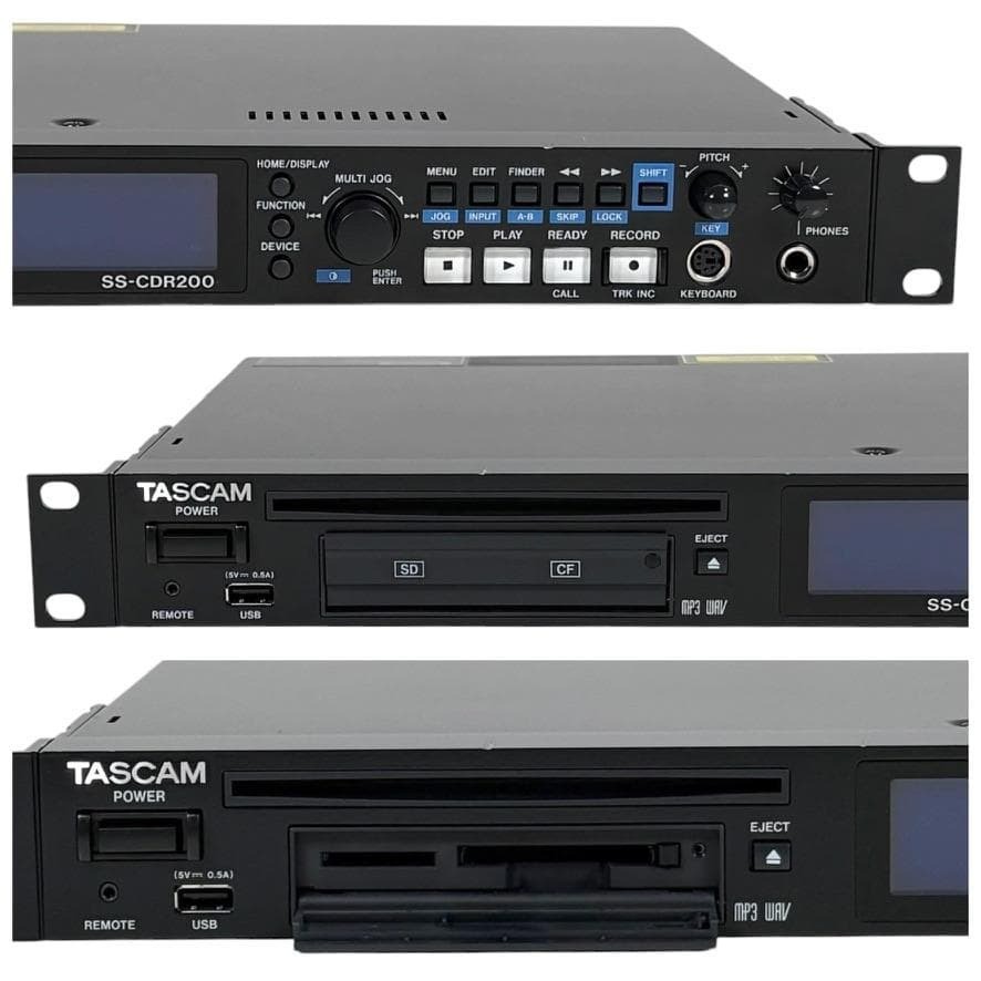 TASCAM SS-CDR200 Solid State CD Audio Recorder Working Tested Japan TMB01 4.5