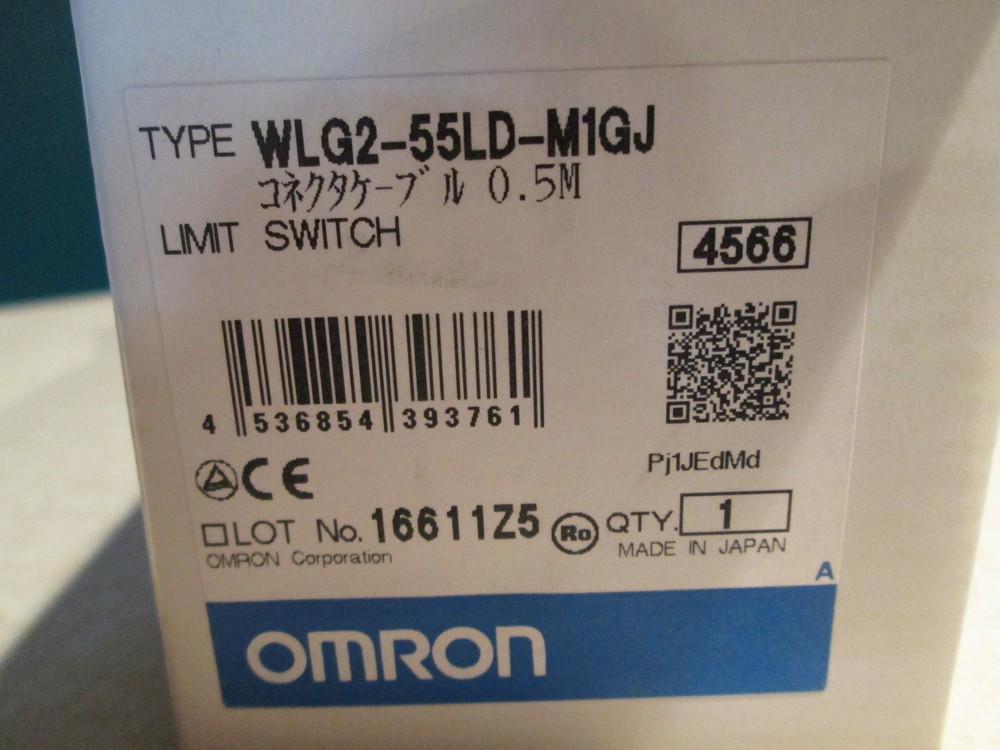 OMRON ROLLER LEVER LIMIT SWITCH WLG2-55LD-M1GJ (NEW)