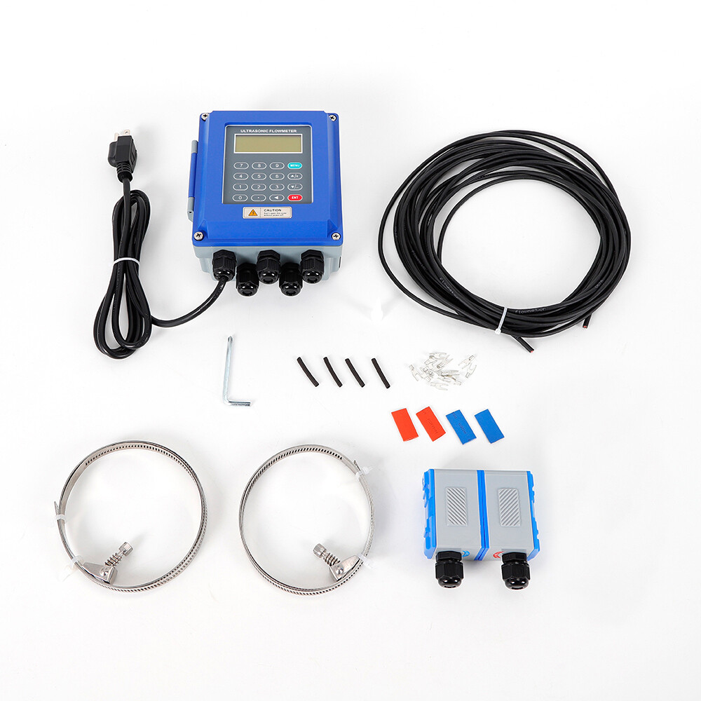 Ultrasonic Flow Meter TUF-2000B+TM-1 DN50~DN700m Fixed Clamp on Flowmeter Tool