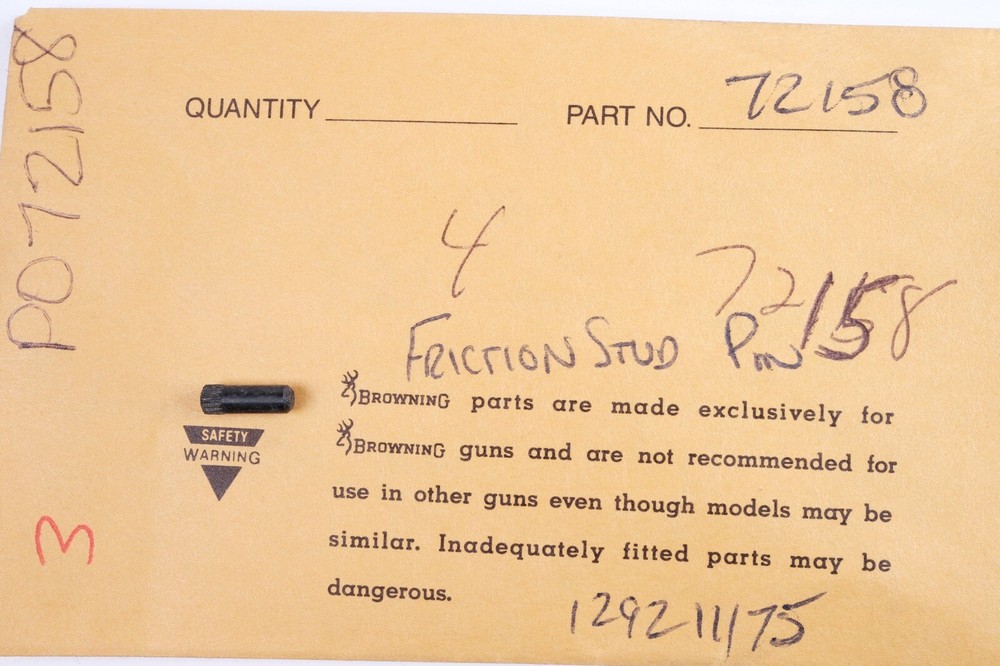 Browning 92 Friction Stud Stop Pin 72158