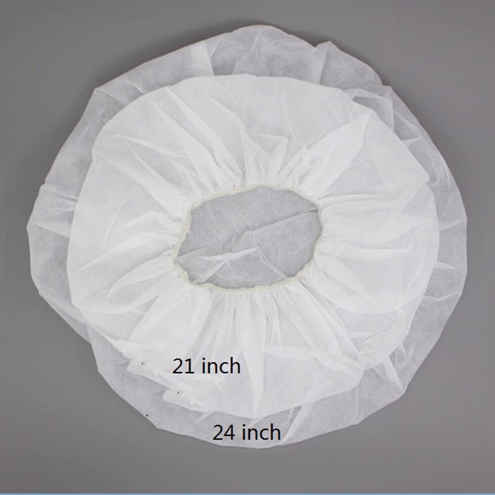 Case of 1000 Disposable Hair Nets Bouffant Caps 24 inch Food Service