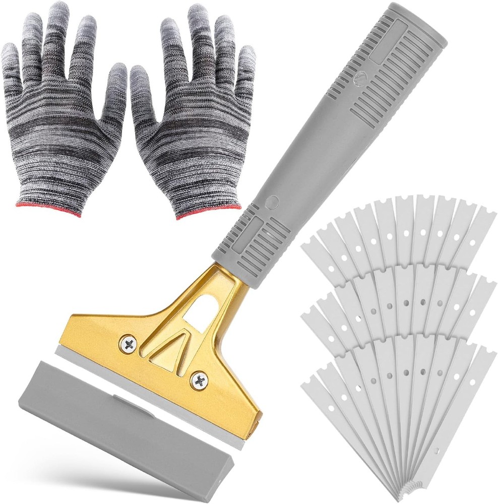 Bates- Razor Blade Scraper Tool, 4 Inch, Floor Razor Scraper Tool with 30 Extra