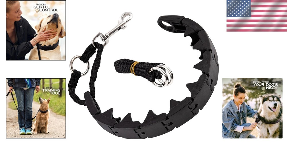 Prong Training Collar for Large Dogs – Gentle Control for Obedience Training