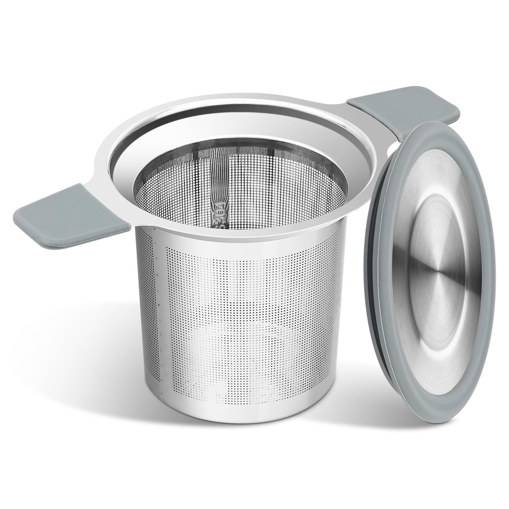 Stainless Steel Loose Leaf Tea Infuser Strainer with Extra Fine Mesh, 2-Pack
